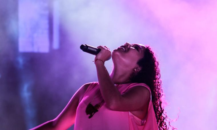 Brenda Hernández en la Fiesta de la Chaya