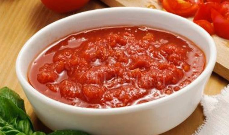 Puré de tomate.