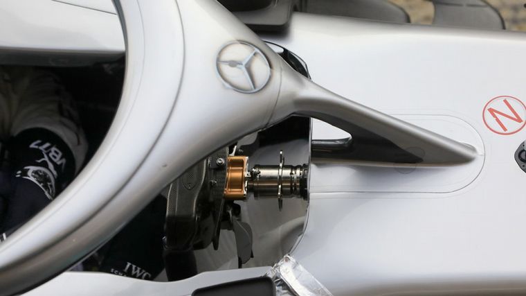 FOTO: El DAS en el Mercedes W11 de Hamilton