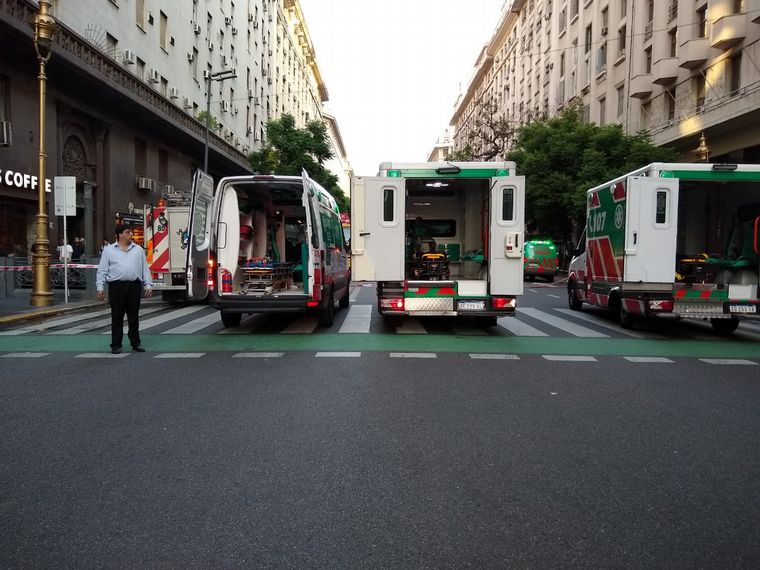 Incendio en microcentro porteño.