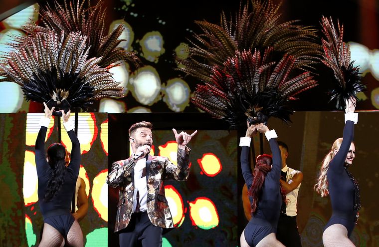 El show de Ricky Martin en el Festival de Viña del Mar.