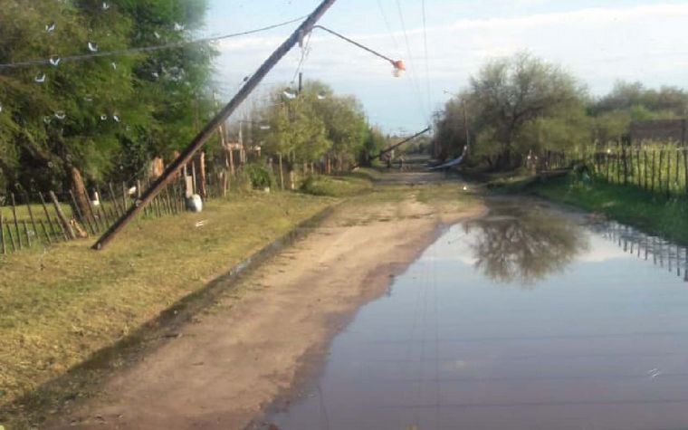 San Vicente una de las más afectadas por el temporal en Traslasierra