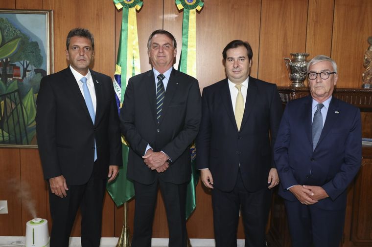FOTO: Massa encabezó una visita oficial al Palacio del Planalto.