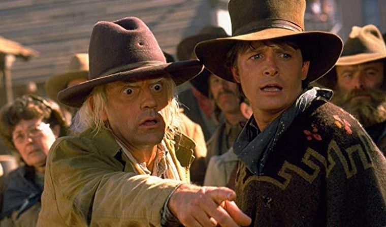 Christopher Lloyd y Michael J. Fox 