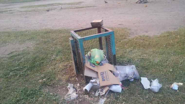 Basura en Parque Las Heras