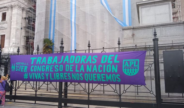 Concentraciones en el Congreso de la Nación por el 9M. 