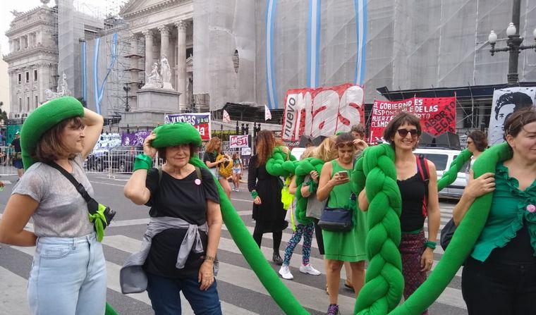 Concentraciones en el Congreso de la Nación por el 9M. 