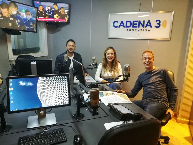 Raúl Monti, Agustina Vivanco y Gabriel Jarmolczuk ( en su debut).