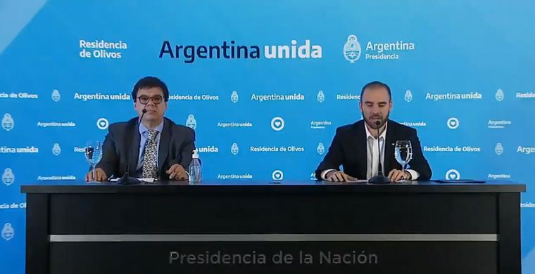 Los ministros Moroni y Guzmán realizaron los anuncios.