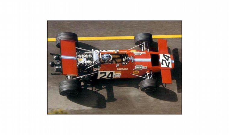 Vista cenital del De Tomaso F1 de 1970