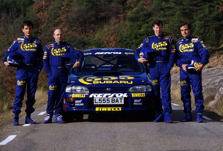 Moya, Ringer, Mc.Rae y Sainz, las batallas internas en Subaru.