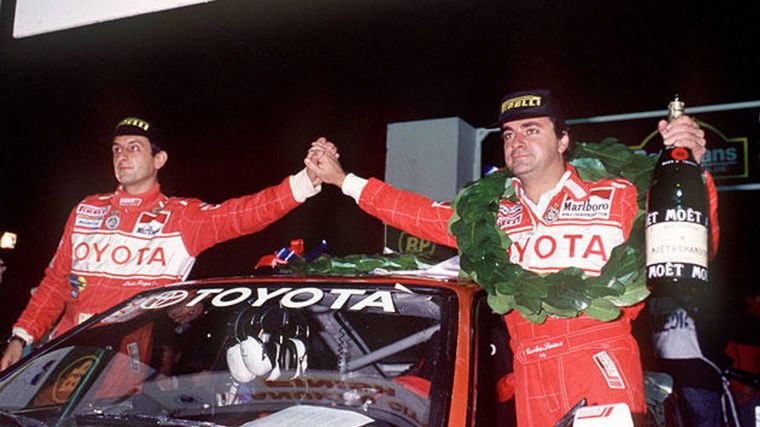 Moya y Sainz en la gloriosa época de Toyota, Campeones del Mundo 1990/92