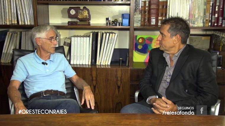 Oreste Berta y Gabriel Raies, el piloto recordó hoy a "La Fortaleza".