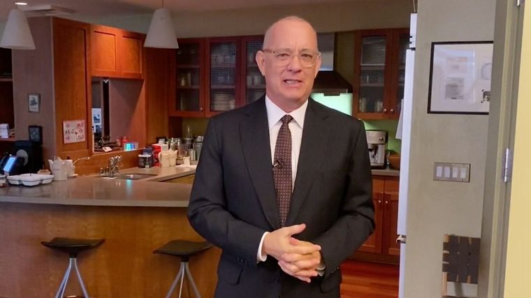 Tom Hanks reapareció tras haber derrotado al coronavirus.