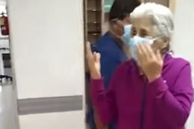 Tía Chini, la catamarqueña de 84 años que superó la enfermedad.