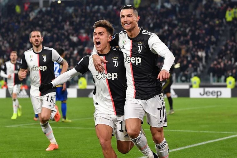 Dybala y Ronaldo, ofensiva de la Juventus. 