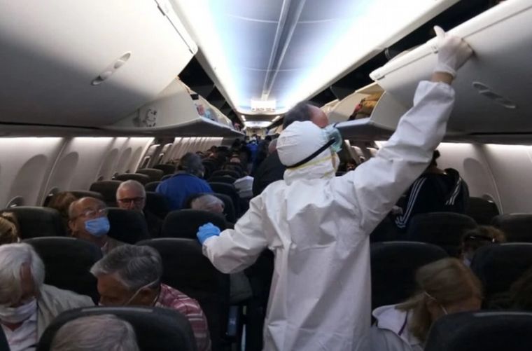 243 argentinos fueron repatriados desde Estados Unidos.