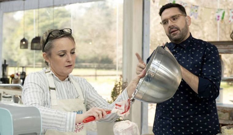 Sonia recibe un consejo de Damián Betular (Foto: prensa Telefé)