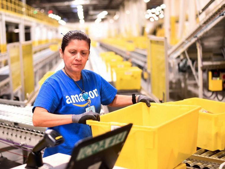 Amazon, una de las firmas beneficiadas por la cuarentena.