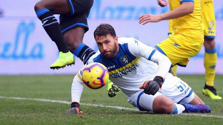 Marco Sportiello, arquero de Atalanta de Italia.