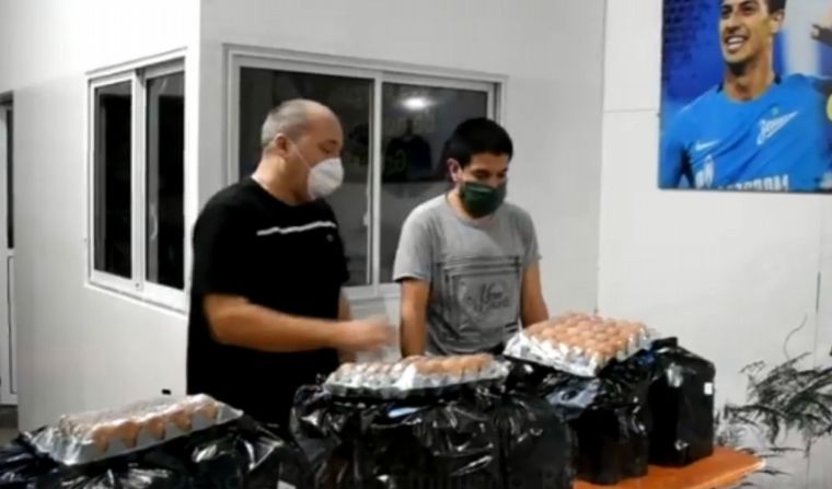 Desde Rusia, un jugador donó alimentos a familias cordobesas