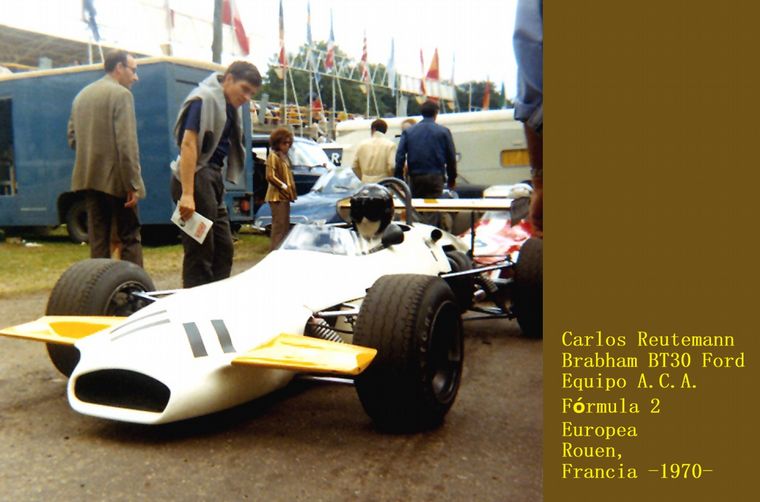 FOTO: Ikuzawa con Lotus oficial, uno de los duros rivales de la F2 1970