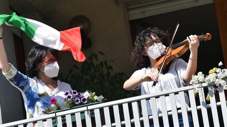 Así celebraron en Italia 75 años de la caída del fascismo.