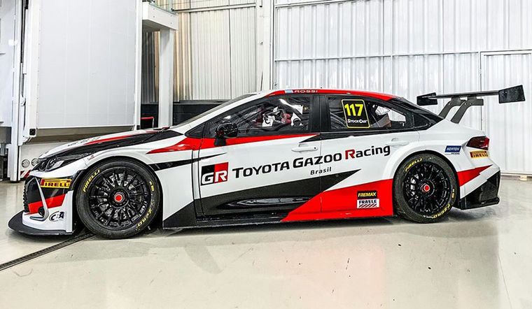 Así luce el Corolla Nº117 que correrá Rossi en 2020 en Brasil.
