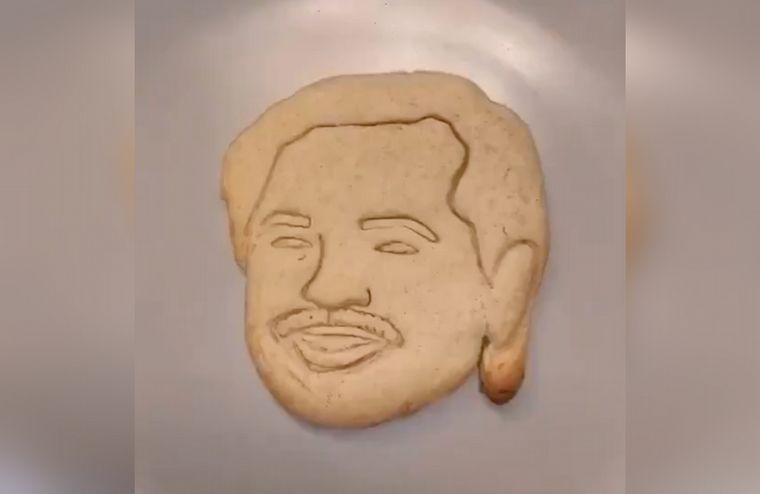 Galletitas con la cara de Alberto Fernández