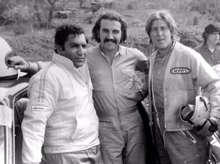 Con Recalde y Carlomagno, "Desafío '72". Les abrió la puerta del automovilismo grande