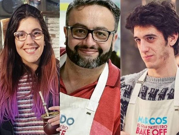 Carolina,Gerardo y Marcos de Bake Off