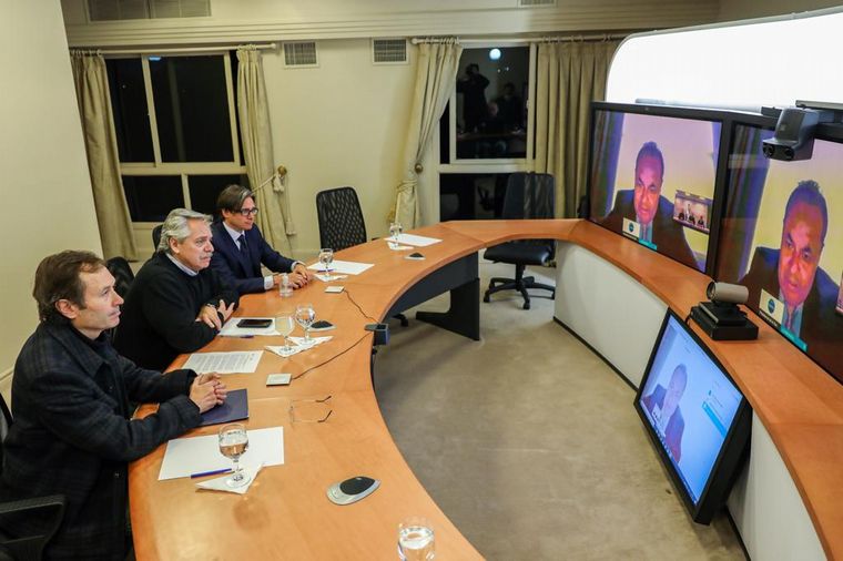 De la videoconferencia participaron también Gustavo Béliz y Christian Asinelli.