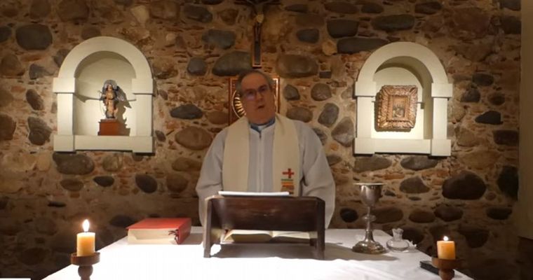 El padre Ángel Rossi presidió la celebración.