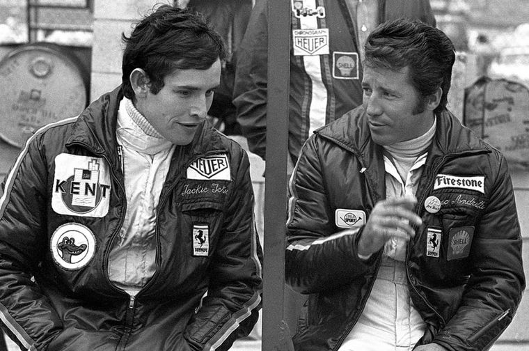FOTO: Mario Andretti, Ignazio Giunti, Enzo Ferrari y Clay Regazzoni 
