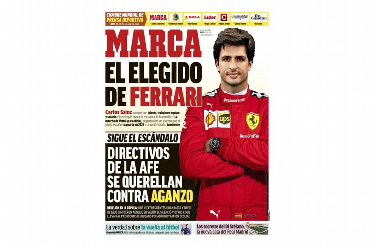 FOTO: Los principales analistas anuncian que en pocas horas Sainz firmará con Ferrari