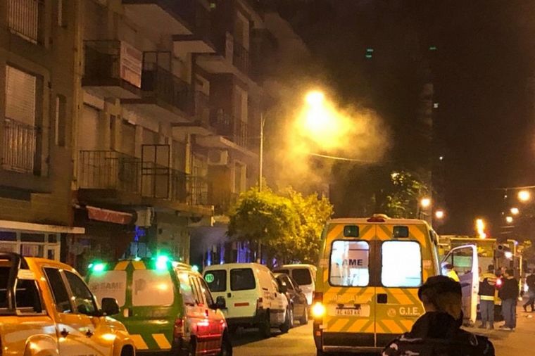 Explosión en un sótano de un edificio en Mar del Plata (Foto: La Capital).