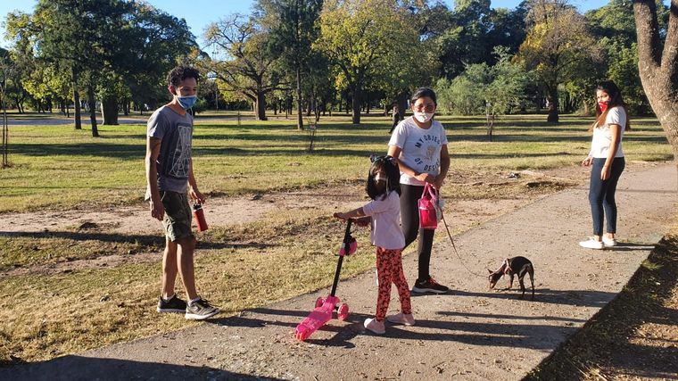 Los cordobeses pudieron salir a recrearse un rato este sábado y domingo.