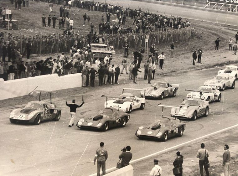 Di Palma,Reutemann y Pascualini en primera fila en el "Cabalén".