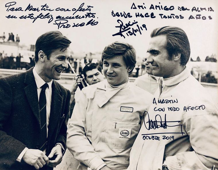 Heriberto Pronello y sus pilotos Ford, Pascualini y Reutemann.