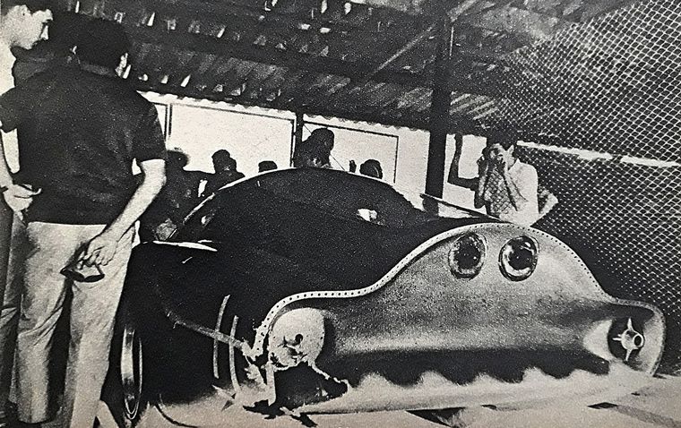 Marzo/1969, en el "Cabalén", Pascualini lo roza contra el guardrrail..