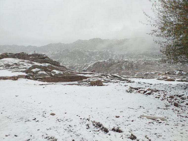 FOTO: Nevó en el Cerro Champaquí.