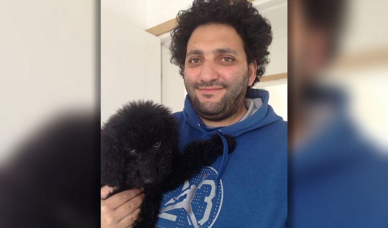 El Turco y su perro.