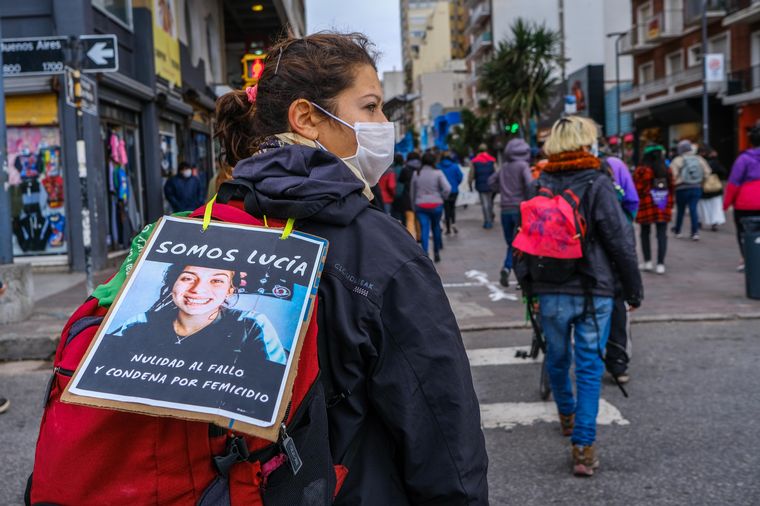Marcha Ni una Menos en Mar del Plata.