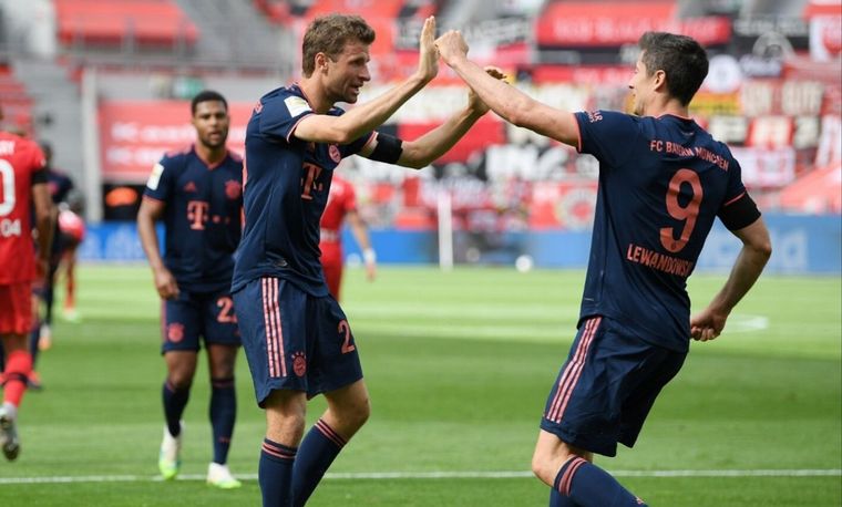 Robert Lewandowski marcó el tercer tanto del Munich