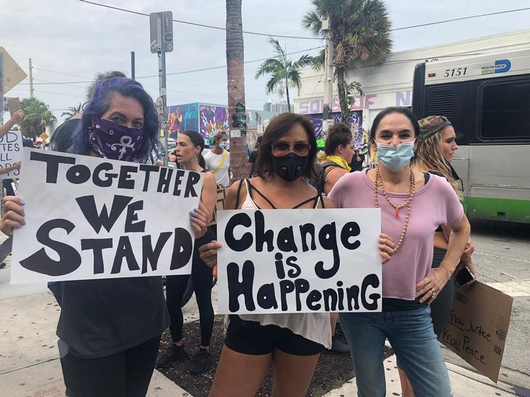 FOTO: Protestas pacíficas en Miami en contra del racismo