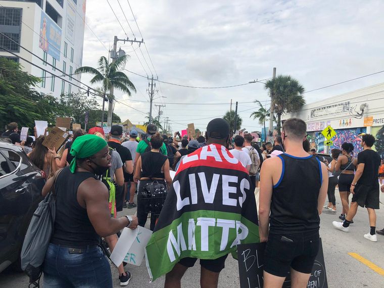 FOTO: Protestas pacíficas en Miami en contra del racismo