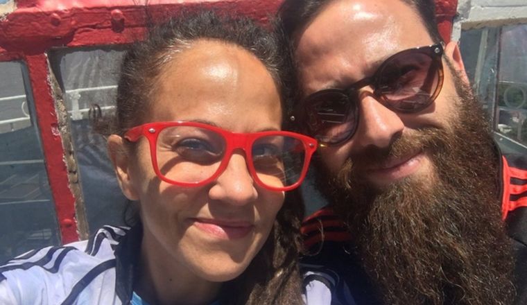 María Paz (Miss Bolivia) y Emmanuel Taub, en otros tiempos.