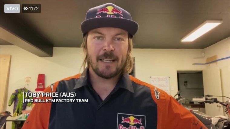 Dos veces ganador, Toby Price, desde Australia