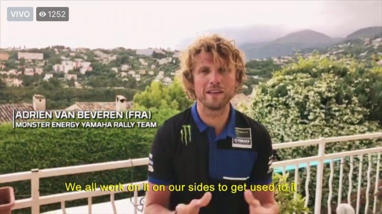 El francés Van Beveren de Yamaha también estuvo en la presentación virtual