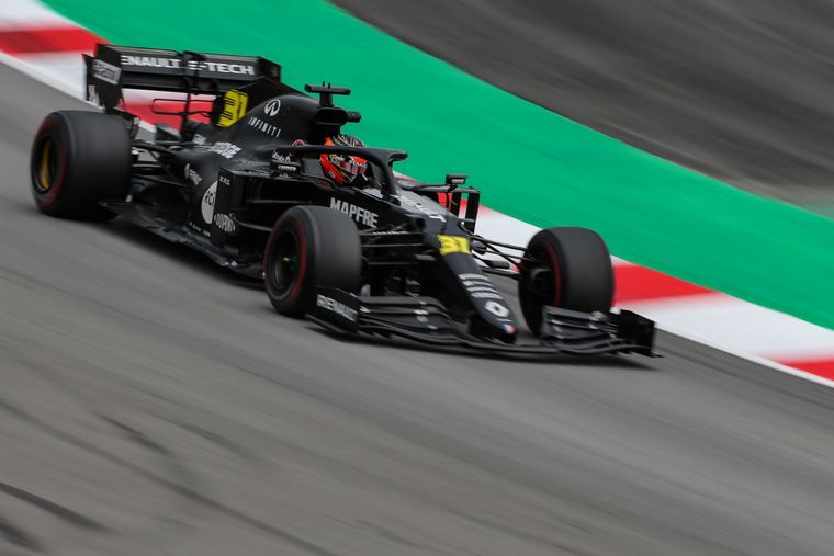 Esteban Ocon en su última salida a pista en Barcelona